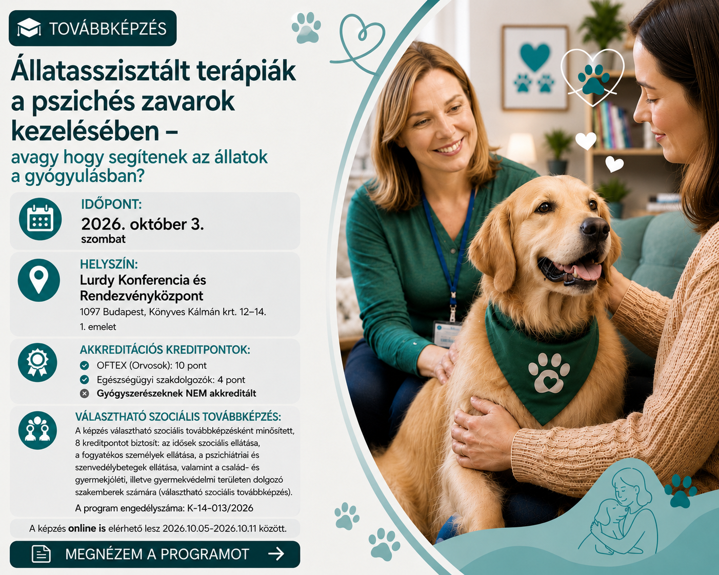 Állatasszisztált terápiák a pszichés zavarok kezelésében -
avagy hogy segítenek az állatok a gyógyulásban?