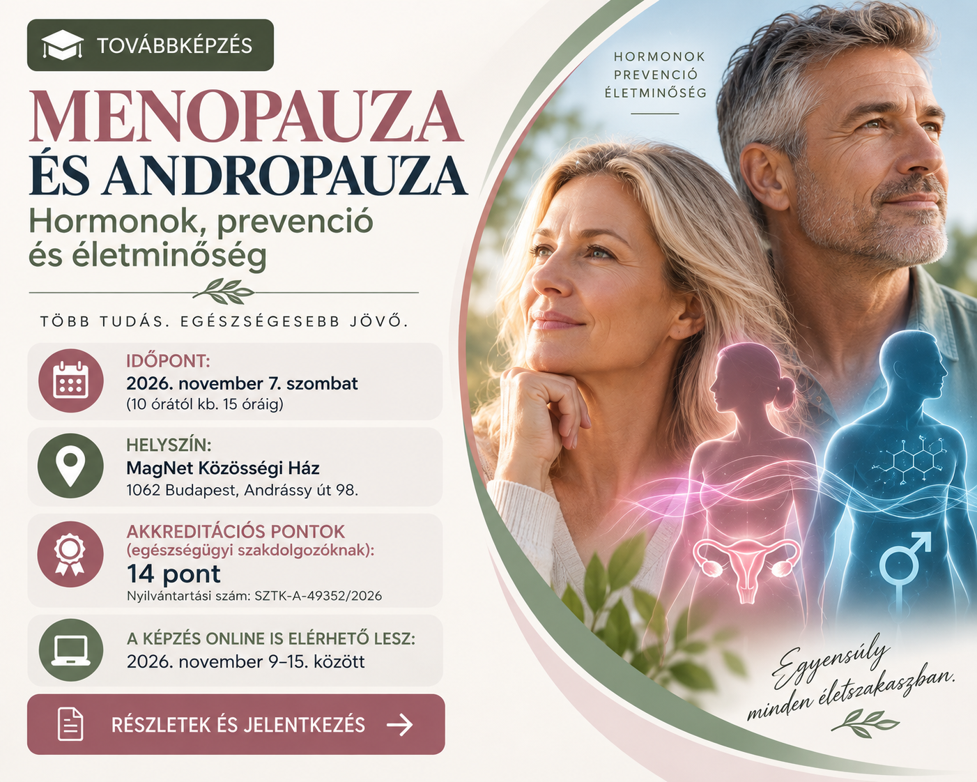 2026. november 7. Menopauza és andropauza
